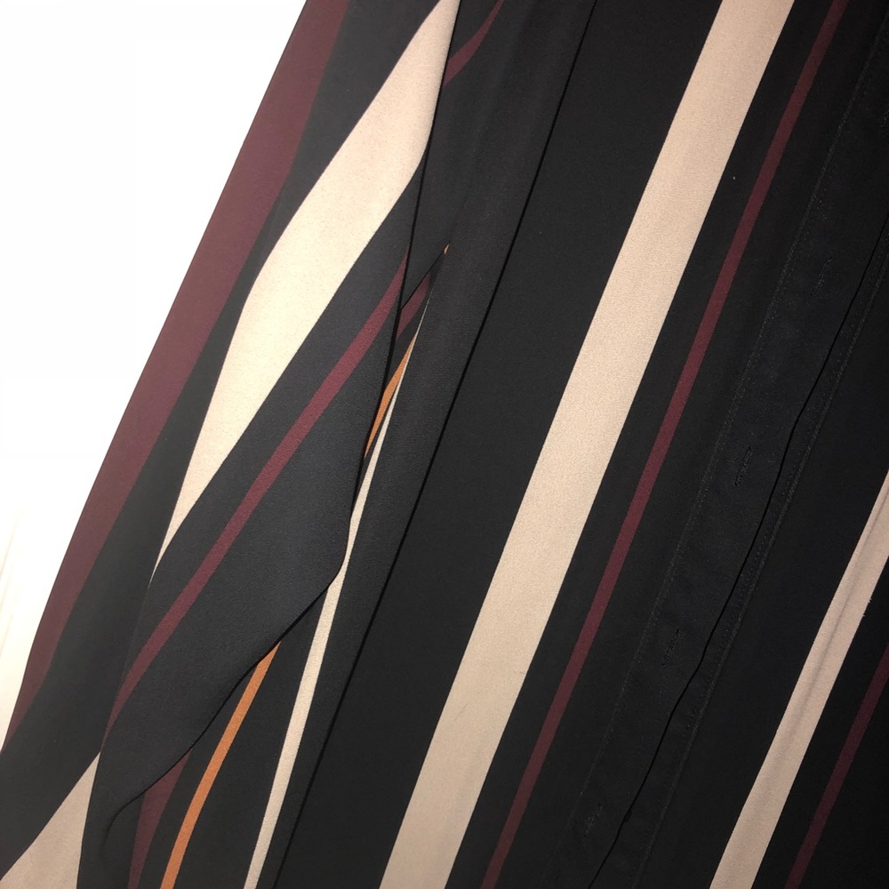 Striped button down blouse - Picture 3 of 3